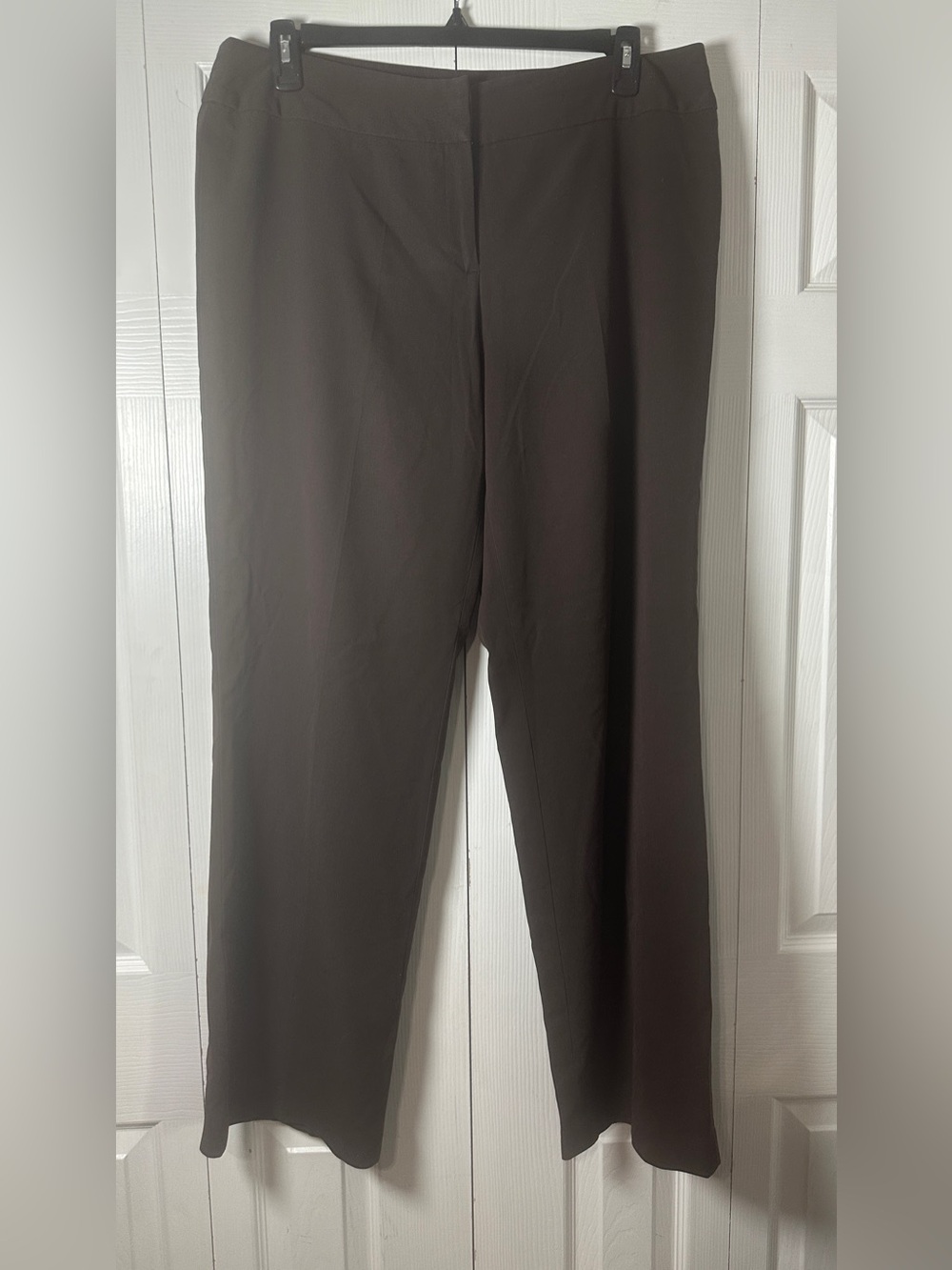 Style & Co. Classic Straight-Leg Brown Pants